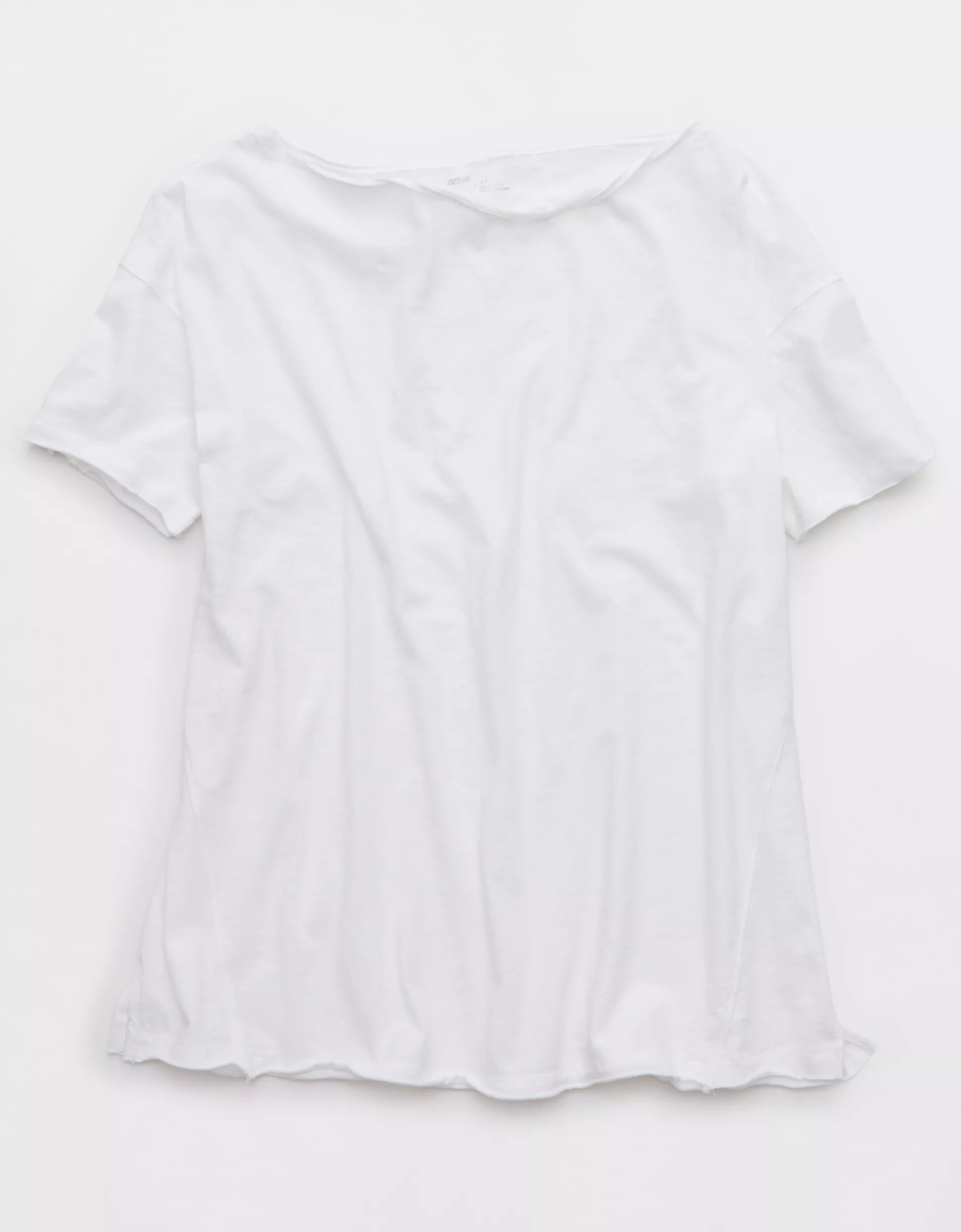 White Off‑the‑Shoulder Short‑Sleeve T‑Shirt